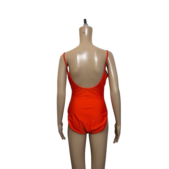 Oscar de la renta tangerine one piece with cover up - Picture 3 of 7